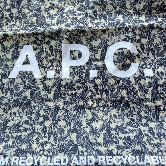 A.P.C. blue floral tote - Picture 3 of 4